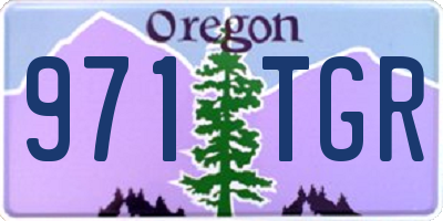 OR license plate 971TGR