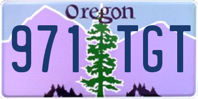 OR license plate 971TGT