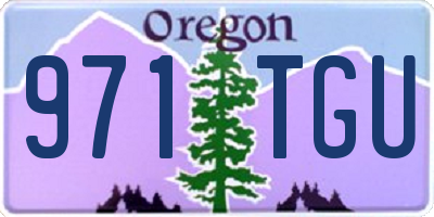 OR license plate 971TGU