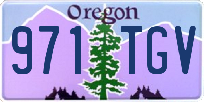 OR license plate 971TGV