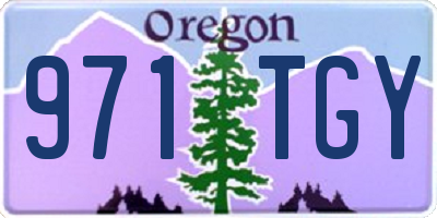 OR license plate 971TGY