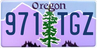 OR license plate 971TGZ