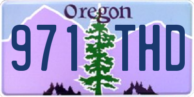 OR license plate 971THD