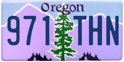 OR license plate 971THN