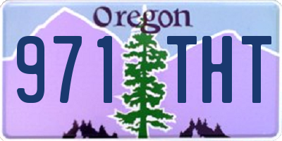OR license plate 971THT