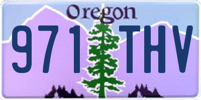 OR license plate 971THV