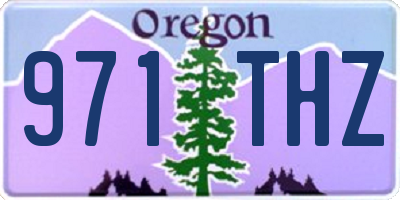 OR license plate 971THZ