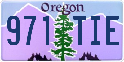 OR license plate 971TIE