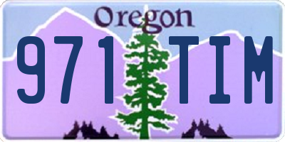 OR license plate 971TIM