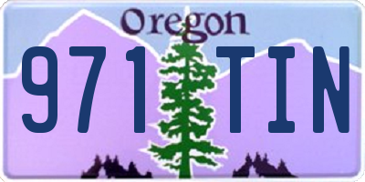 OR license plate 971TIN