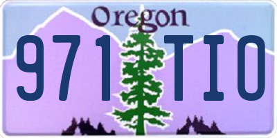 OR license plate 971TIO