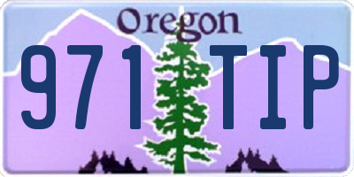 OR license plate 971TIP