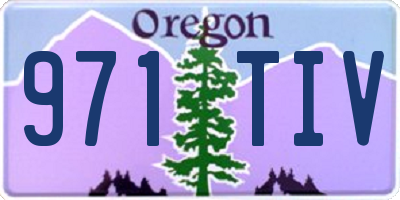 OR license plate 971TIV