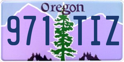 OR license plate 971TIZ