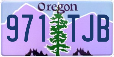 OR license plate 971TJB