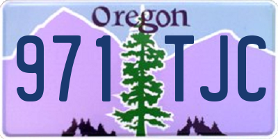 OR license plate 971TJC