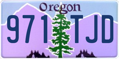 OR license plate 971TJD