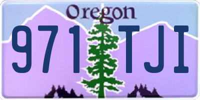 OR license plate 971TJI