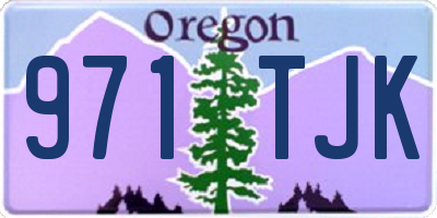 OR license plate 971TJK