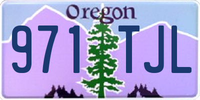 OR license plate 971TJL