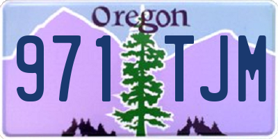 OR license plate 971TJM