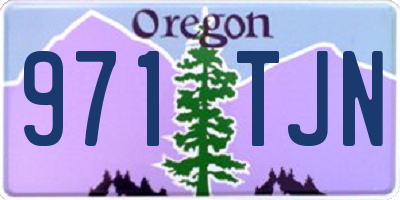 OR license plate 971TJN