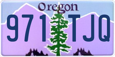 OR license plate 971TJQ