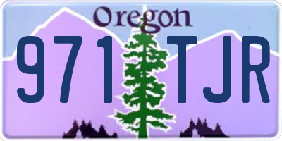 OR license plate 971TJR