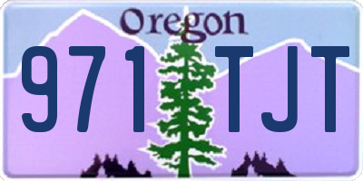 OR license plate 971TJT