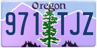 OR license plate 971TJZ