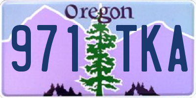 OR license plate 971TKA