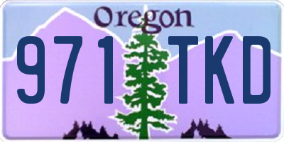 OR license plate 971TKD