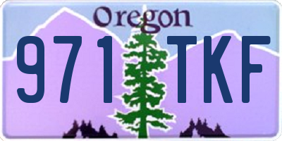 OR license plate 971TKF