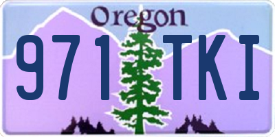 OR license plate 971TKI