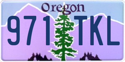 OR license plate 971TKL