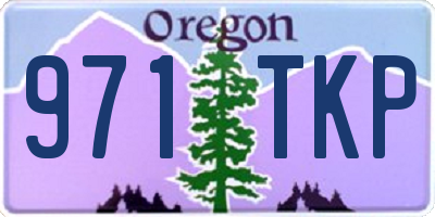 OR license plate 971TKP
