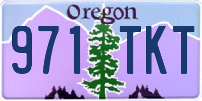 OR license plate 971TKT