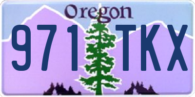 OR license plate 971TKX