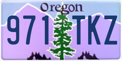OR license plate 971TKZ