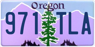 OR license plate 971TLA