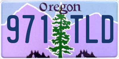OR license plate 971TLD