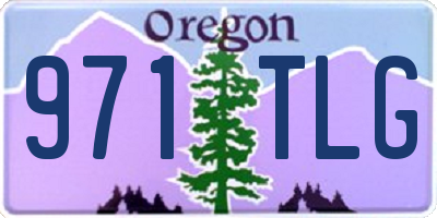 OR license plate 971TLG