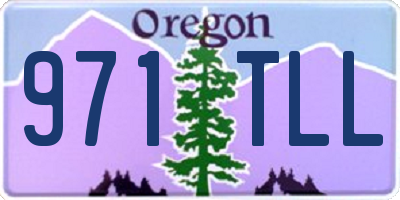 OR license plate 971TLL