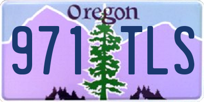 OR license plate 971TLS