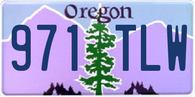 OR license plate 971TLW