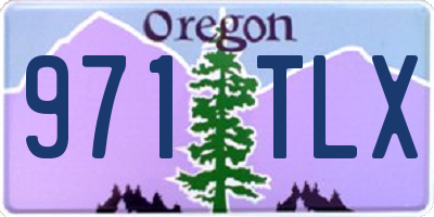 OR license plate 971TLX