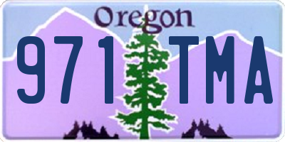 OR license plate 971TMA