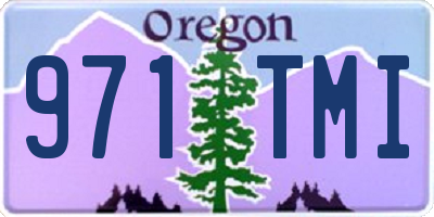 OR license plate 971TMI