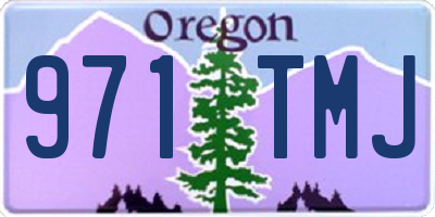 OR license plate 971TMJ