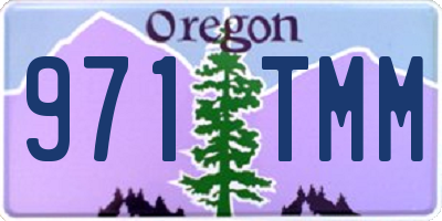 OR license plate 971TMM